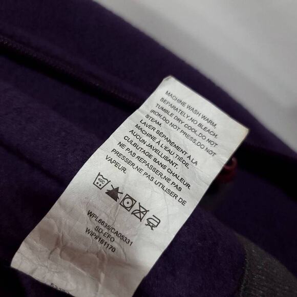 Woolrich Purple Fleece Jacket Womens Full Zip Soft Warm Coat Pockets Size Large​ - Picture 7 of 8
